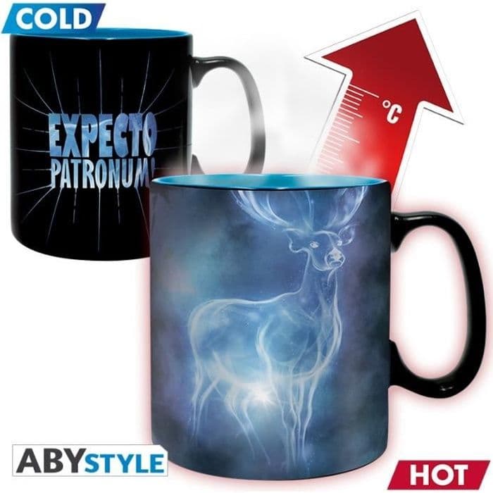 HARRY POTTER Mugg 460ml Magical Patronus Heat Change Thermo-Reactive