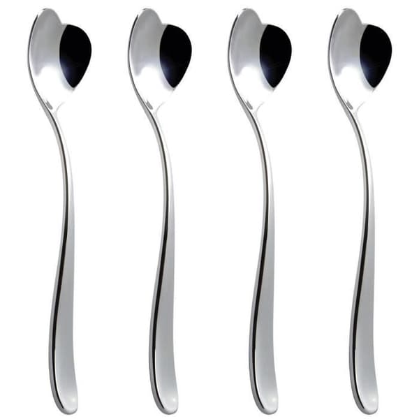 Alessi ammi01cus4 BigLove, Set med 4 glasskedar, rostfritt stål