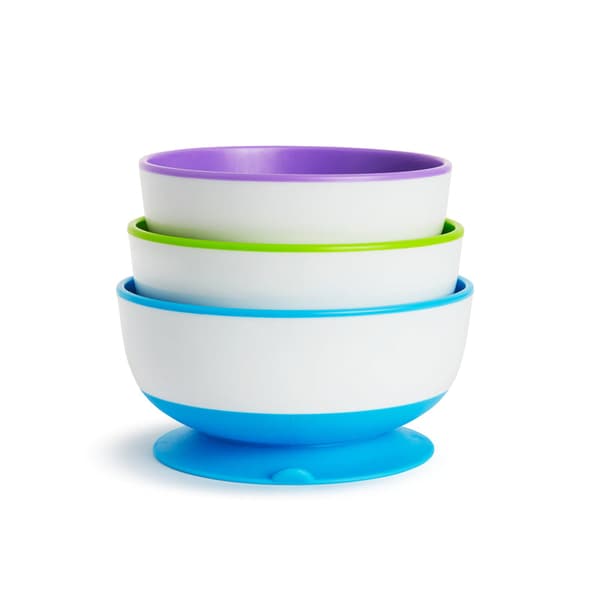 Munchkin Stay Put Suction Bowls 3Pk