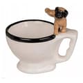 Miniatyrbild 1 av 3: Original toalettskålsmugg med kissande hund