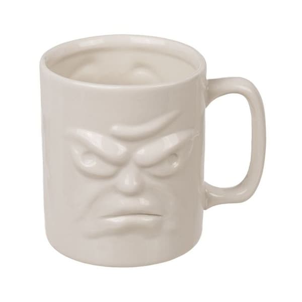 Dubbelsidig mugg grinig och glad mugg original ansikte
