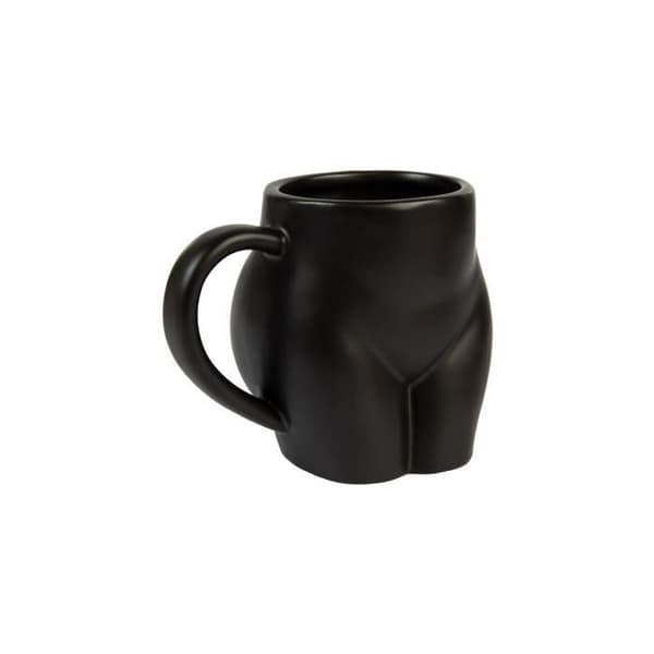 Humoristisk mugg i form av en åsna. Original mugg. Kapacitet: 320ml 14 x 10,5 x 8cm. Material: Svart porslin - FISURA