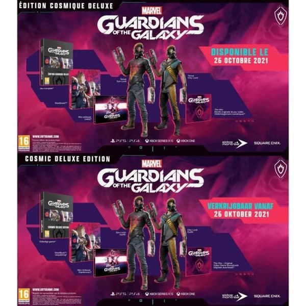 Marvel's Guardian of The Galaxy Cosmic Deluxe Ed - PS5-uppgradering ingår
