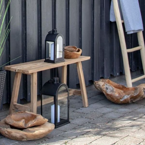 Skål i teak Ø 30 x 10 cm