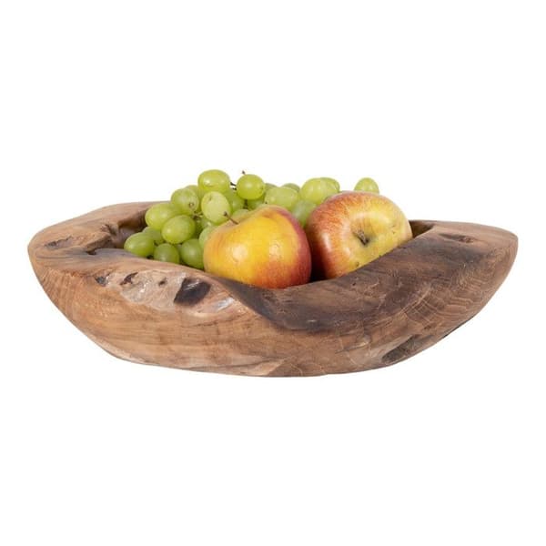 Skål i teak Ø 30 x 10 cm