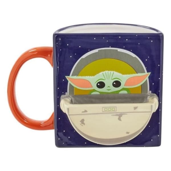 Muggcookiehållare - STAR WARS - The Child - Blå - Rund - Diskmaskin Compatible