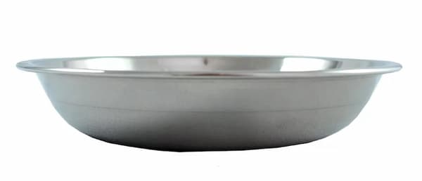 Tallrik av rostfritt stål - 14 cm