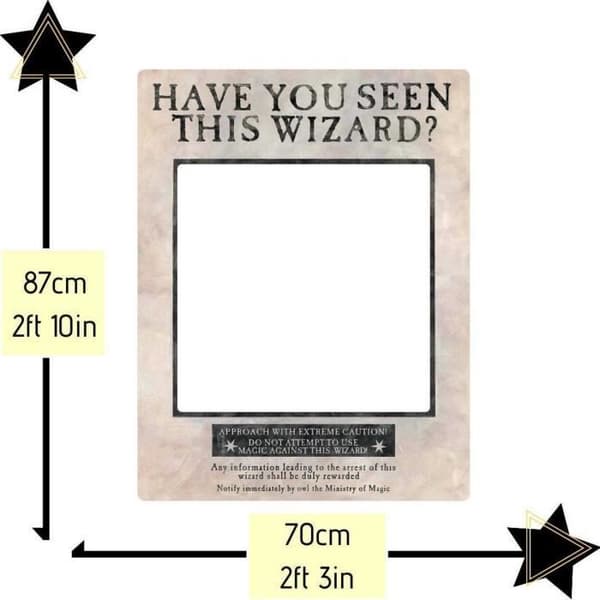 Selfie-ram - Harry Potter - Fången från Azkaban - Guld - 87x70 cm - Ultralätt