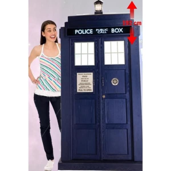 Dekoration - DOCTOR WHO - Tardis 2/3 - 192 cm - Kartong - Blå