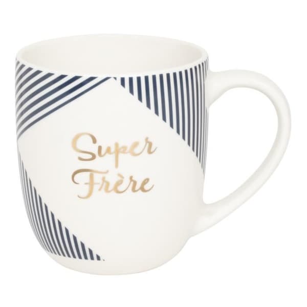 Mugg - Draeger Paris - Super Frère - Keramik - Vit - 320 mL