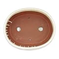 Miniatyrbild 3 av 3: bol bonsaï med fat storlek 4 - oval oval o7 - ljus beige - l 26cm - b 21cm - h 7,5cm