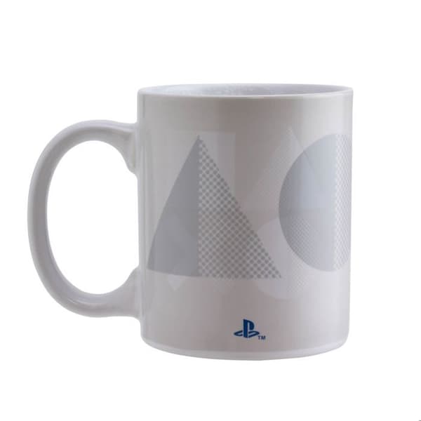 Mugg - Playstation - PS5 - Termofärgad - 300ml - Rund - Vit