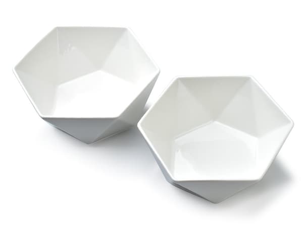 RALPH WHITE Set med 2 skålar 15,5cm x 17c x h7cm kapacitet. 750 ml