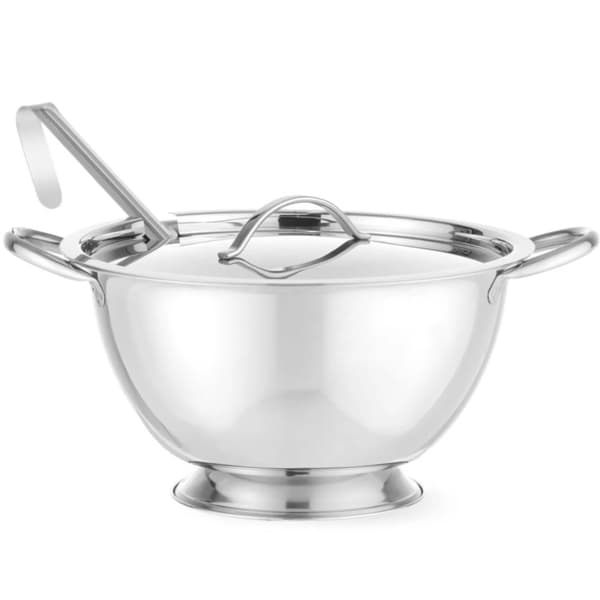 Soppterrin med lock och slev, rostfritt stål 2,7L - Hendi 434208