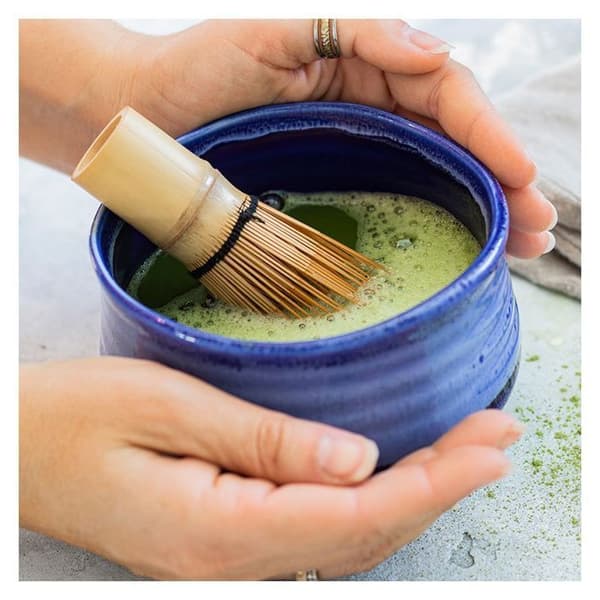 Ceremonisk matcha-te skål - Blå