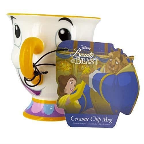Mugg - PALADONE - Beauty and the Beast - Gul - Asymmetrisk - One Size