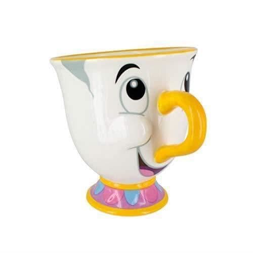 Mugg - PALADONE - Beauty and the Beast - Gul - Asymmetrisk - One Size
