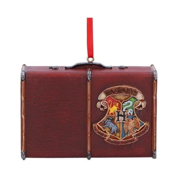 Julprydnad - Harry Potter - Hogwarts resväska - Handmålad - Tål inte diskmaskin
