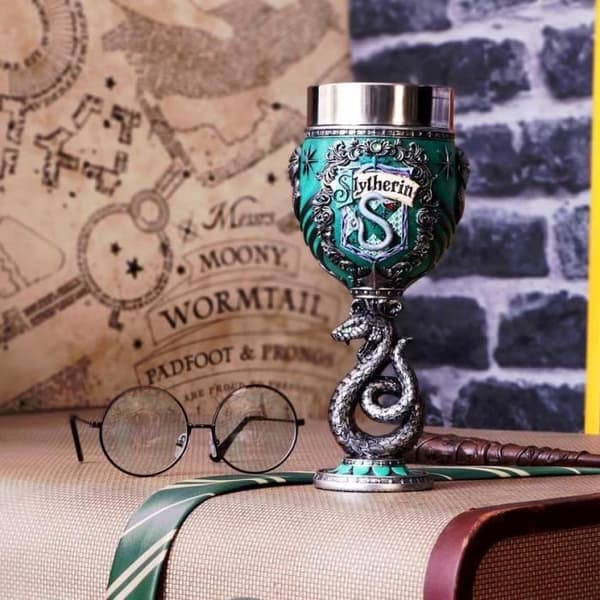 Bägare - Harry Potter - Slytherin - Handskulpterad - Högkvalitativt harts - Samlare