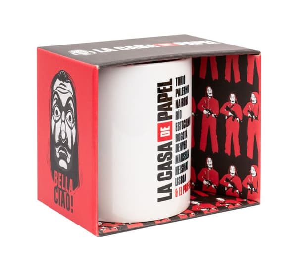 Grupo Erik mugg La Casa De Papel 300 ml keramik vit/svart