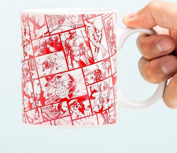 Varm chokladmugg - Marvel - Rund - Röd - 320 ml - Tål inte diskmaskin