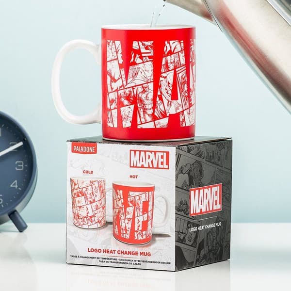 Varm chokladmugg - Marvel - Rund - Röd - 320 ml - Tål inte diskmaskin