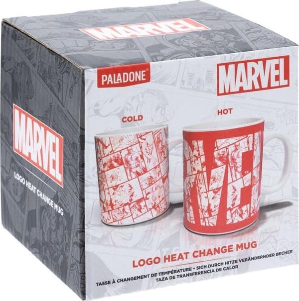 Varm chokladmugg - Marvel - Rund - Röd - 320 ml - Tål inte diskmaskin
