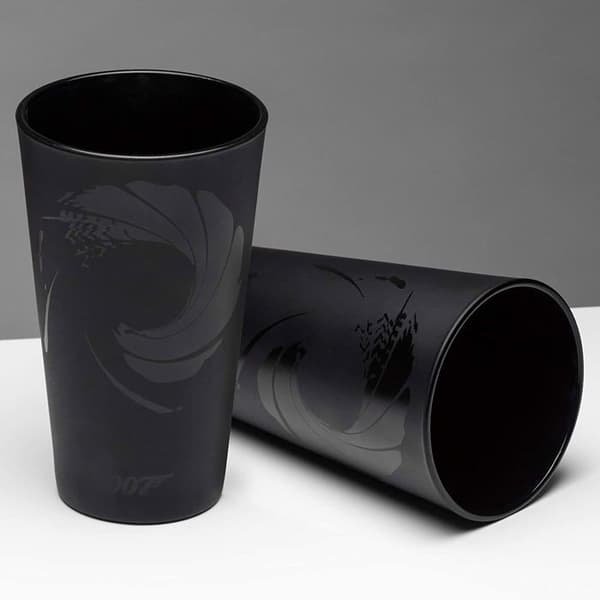 Dricksglas - PALADONE - 007 James Bond - Svart - 450ml - Present till fans