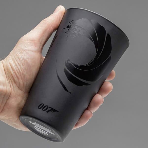 Dricksglas - PALADONE - 007 James Bond - Svart - 450ml - Present till fans