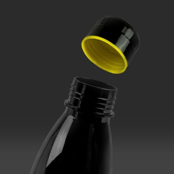 Flaska - BLUESKY - Harry Potter Hogwarts - Svart och guld - 650 ml - Skruvlock