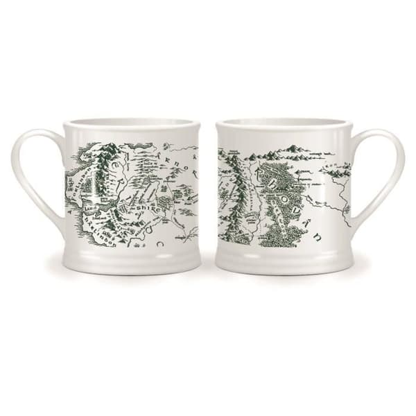 Mugg - Sagan om ringen - Vintage Haradwaith - Vit - Cylindrisk - Vuxen