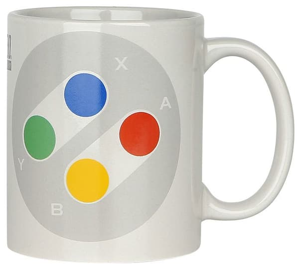 Mugg - Nintendo - SNES-kontroll - Vit - Porslin/Ceramik/Granit - Diskmaskinst säker