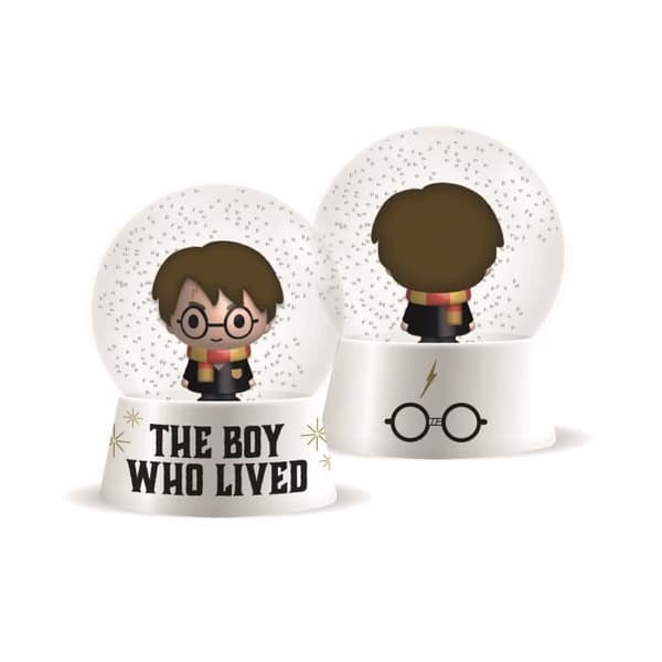 Dekoration - HALF MOON BAY - Harry Potter Snow Globe - Rund - Vit - 6x4,5x4,5cm