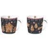 Presentset med muggar - EASY LIFE - Pepparkakor - Porslin - 350 ml - Tål maskindisk