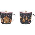 Miniatyrbild 1 av 3: Presentset med muggar - EASY LIFE - Pepparkakor - Porslin - 350 ml - Tål maskindisk
