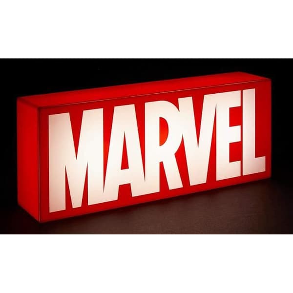 Sänglampor - MARVEL - Marvel-logotyp - Röd/vit - Plast - Unisex