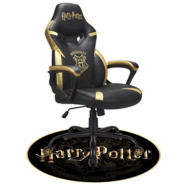 Gamer Golvmatta - SUBSONIC - Harry Potter - Halkfri - 100x100 cm - Svart
