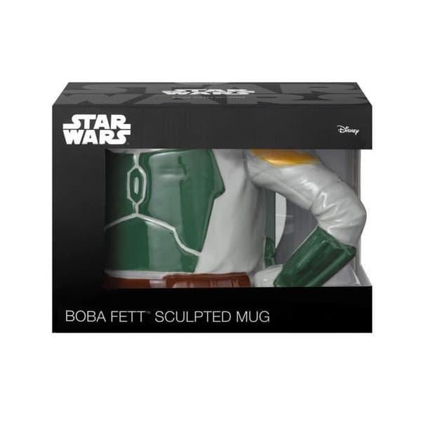 3D-kopp - ELBENWALD - Boba Fett - Keramik - 350ml - Tål diskmaskin