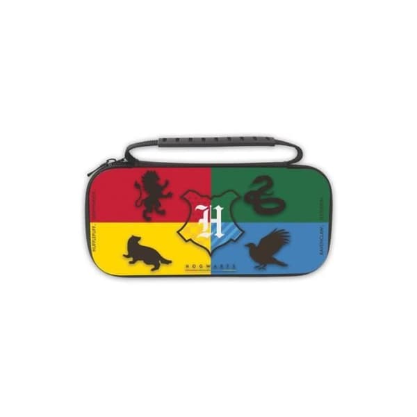 Rigid Storage Bag XL Freaks And Geeks Harry Potter 4 Houses för Nintendo Switch modell OLED Lite Multicolor