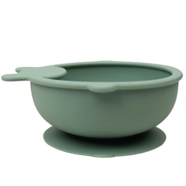 Sugskål - THERMOBABY - Silikon - Cactus Green - Halkfri och okrossbar