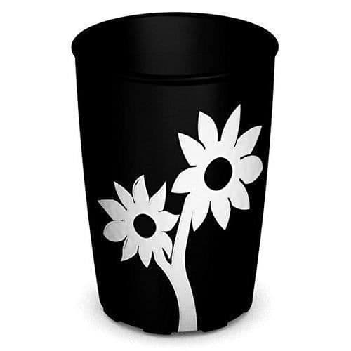 Ornamin 820Cup, plast, svart, 7x 7x 10cm - 9506