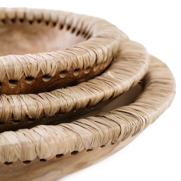 Rootz Like Me Teak Bowl - Servering Dish - Decorative Bowl - Förbättra bordsinställningen - 20 cm x 20 cm x 6 cm