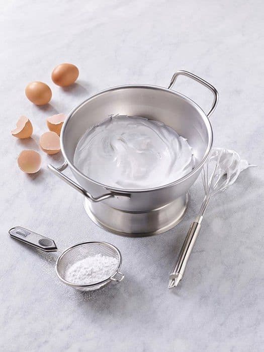 Mixerskål - beredningsskål Paderno - 11952-22 - Bastardella halvsfärisk, rostfritt stål, 22 cm
