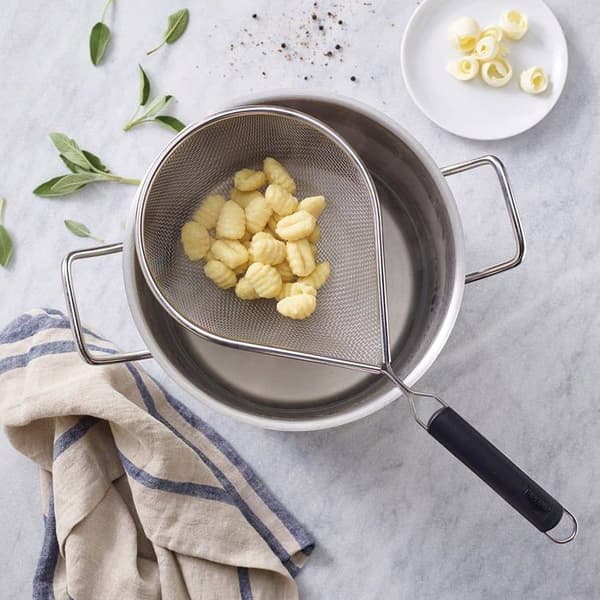 Mixerskål - beredningsskål Paderno - 11952-22 - Bastardella halvsfärisk, rostfritt stål, 22 cm