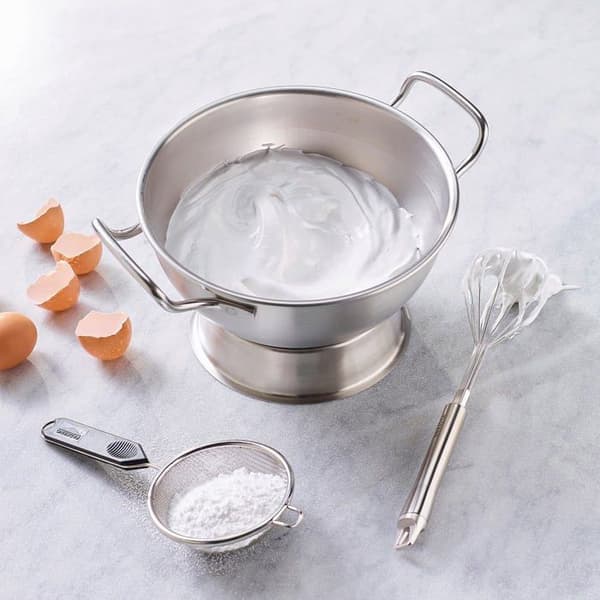 Mixerskål - beredningsskål Paderno - 11952-22 - Bastardella halvsfärisk, rostfritt stål, 22 cm