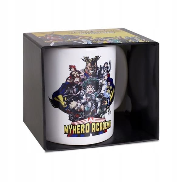 Mugg - MY HERO ACADEMIA - 300 ml - Vit - Cylindrisk - Barn