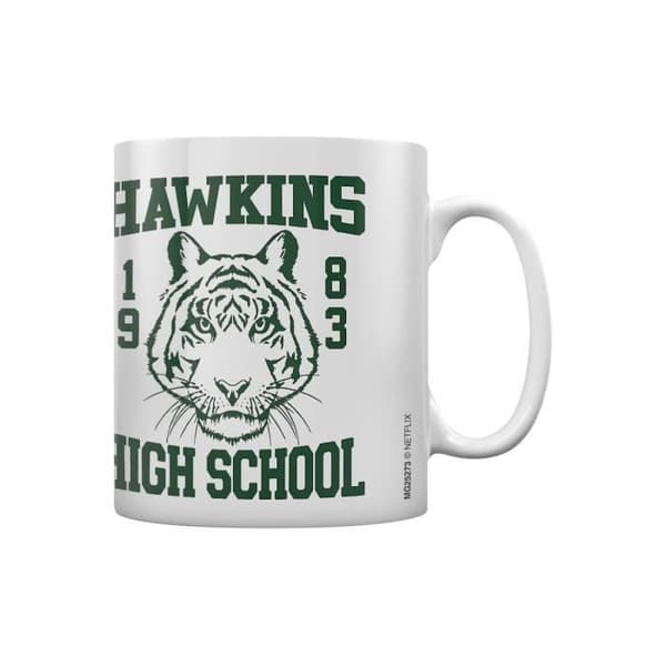 Mugg - Stranger Things - Hawkins High School - Vit - Rund - Vuxen