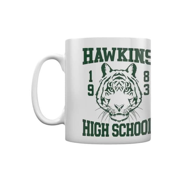Mugg - Stranger Things - Hawkins High School - Vit - Rund - Vuxen