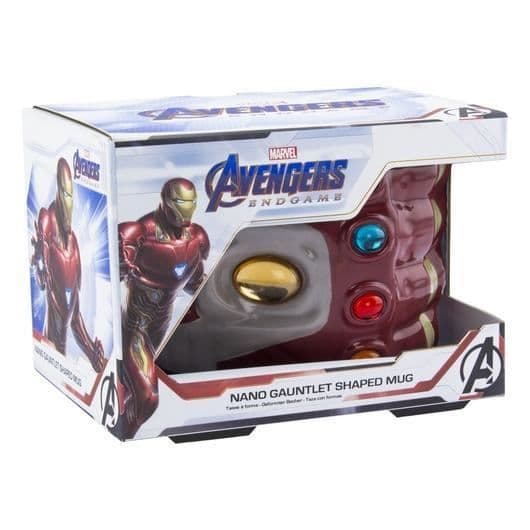 Mugg 3D - MARVEL - Nano Gauntlet - 330ml - Svart - Porslin - Keramik - Stengods