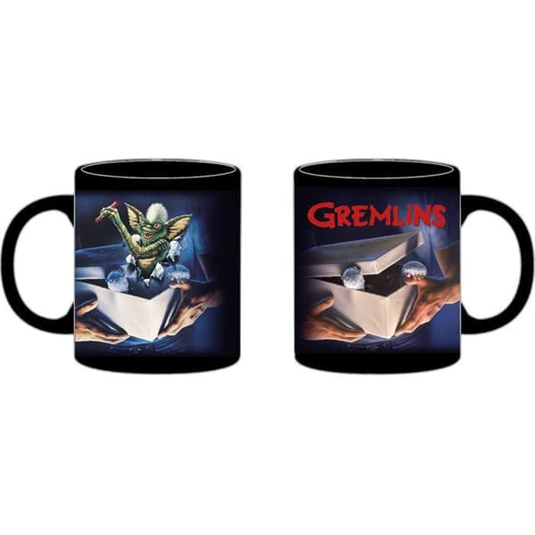 Keramisk mugg - GREMLINS - Gizmo - Svart - Cylindrisk - För barn